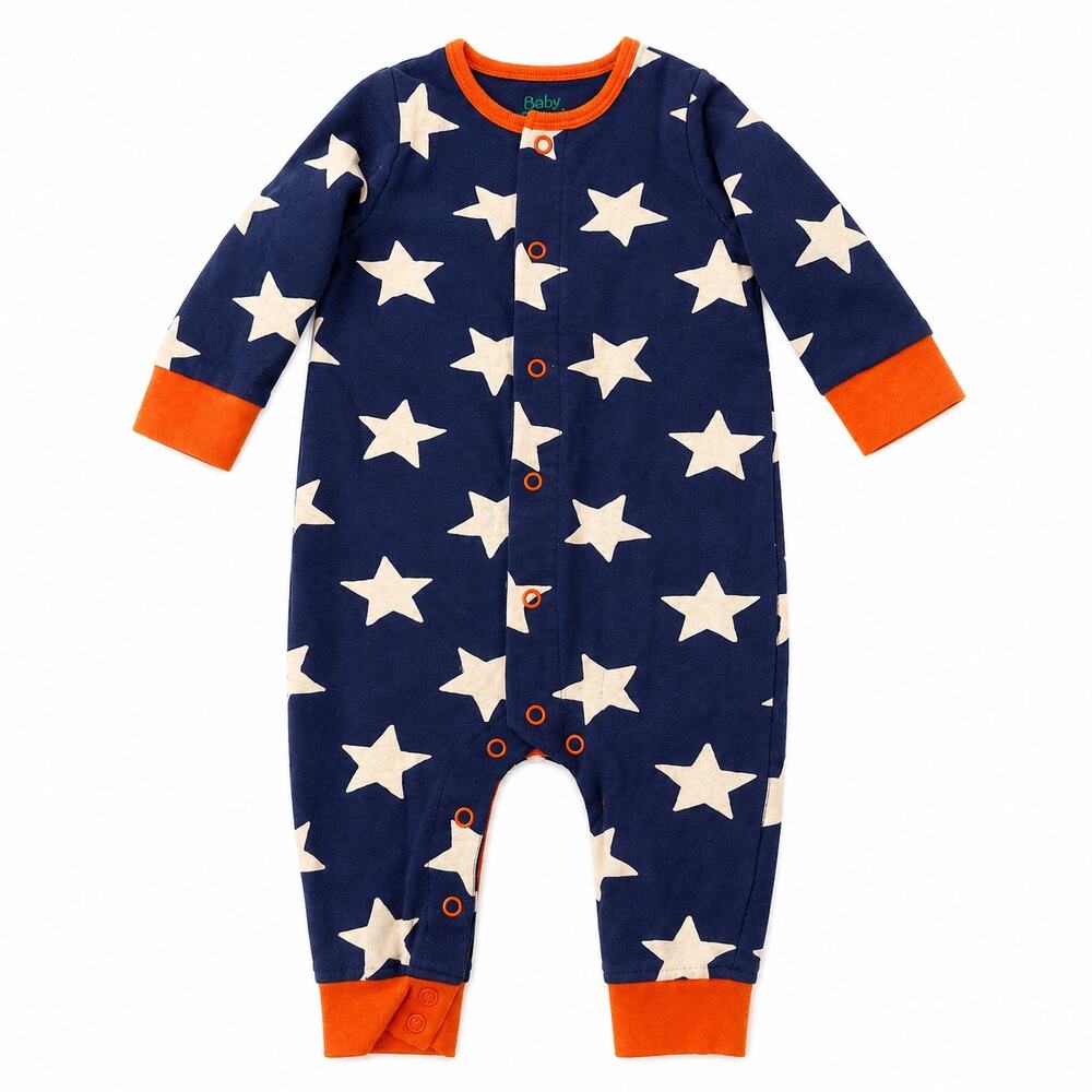 Baby Boden Star One-Piece Snap Front Coverall